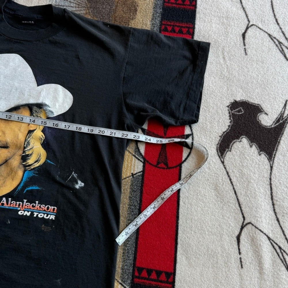 Vintage 1992 Alan Jackson Concert T-Shirt XL Screen Stars Best Country Music 90s - Picture 10 of 11